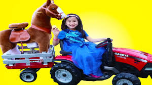 ride on tractor horse toy for kids
