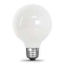Feit Electric 25 Watt Equivalent G25 Dimmable Filament Energy Star White Glass Led Light Bulb Soft White