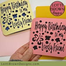 handmade friend birthday card for