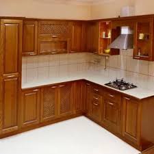 pvc kitchen cupboard color brown at