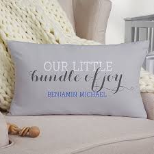 Baby Boy Name Personalized Lumbar Pillow