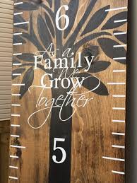 As A Family We Grow Together Wooden Growth Chart Add On