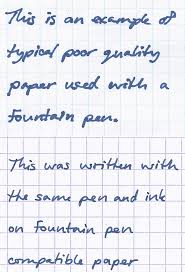 a comparison of fountain pens inks