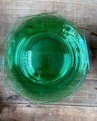 Depression Green Glass Plates 4 Salad