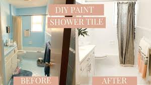 bathroom makeover how to paint shower