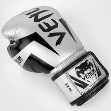 venum boxing gloves elite silver