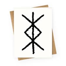 Geba rune symbolism holds the power to predict. Protection Rune Greeting Cards Lookhuman