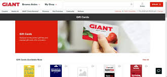 giant food s accept gift cards