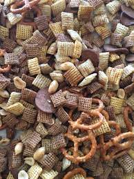 homemade chex mix directions calories