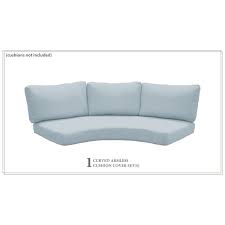Back Curved Armless Sofa Cushions