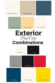 Exterior Paint Color Combinations