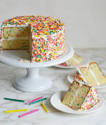 rainbow sprinkle funfetti cake once