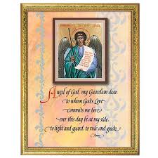Guardian Angel Prayer Framed Print