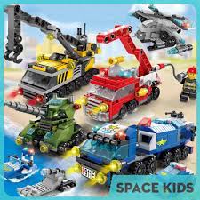 Bộ ghép hình Lego 6 trong 1 giá rẻ Lele Brother nhiều chủ đề cho bé trai,  bé gái - Đồ chơi học tập