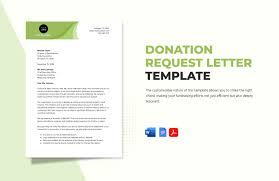 donation request letter template in