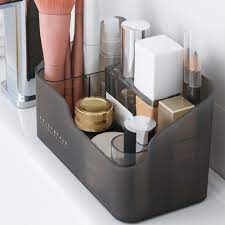 plastic makeup storage box bathroom