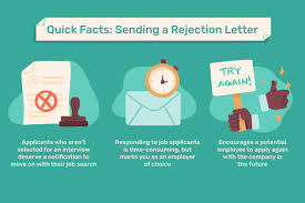 sle email rejection letters for job