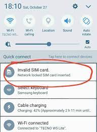 The problem was with the sim card and it is a learning for all. 11 Proven Solutions To Fix Invalid Sim Card Error On Android