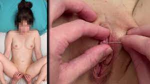 Needle Through Her Clit - Clitoris Piercing Painful BDSM Punishment -  ThisVid.com