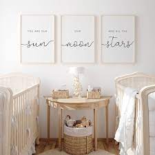 nursery wall decor set of 3 you are our
