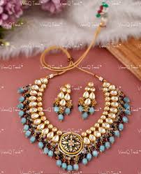 meenakari necklace with monalisa beads