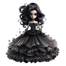 dark beautiful gothic princess happy