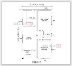 Two Bedroom House Plans Under 500 Sq Ft