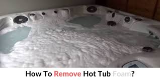 Fill the hot tub an extra inch or so and then run the hot tub with all the jets and blowers on for about thirty minutes. 3 Home Remedies On How To Remove Hot Tub Foam Hot Tubs Report