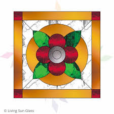 Stained Glass Flower Pattern Beginner