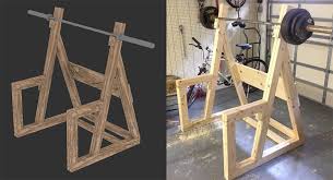 diy wooden squat rack all things gym