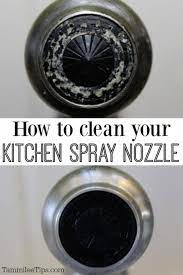 how to clean your kitchen spray nozzle