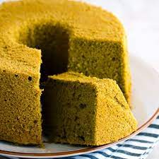 Green Tea Chiffon Cake Recipe gambar png