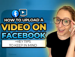 how to upload a video on facebook key