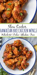 slow cooker hawaiian bbq en wings