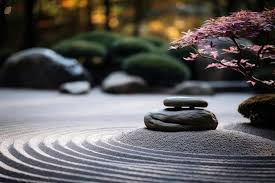 Japanese Zen Garden Harmony Of Rocks