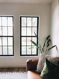 to paint black window frames and panes
