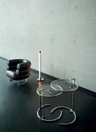 Leather Steel And Glass Eileen Gray