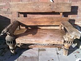 Solid Reclaimed Wood Garden Bench By
