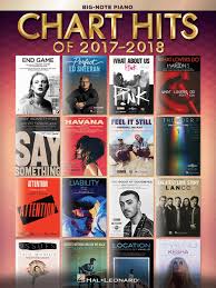 Chart Hits Of 2017 2018 Easy Piano By Various Softcover