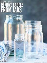 remove labels from jars a simple diy