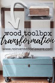 Wood Toolbox Decorating Idea