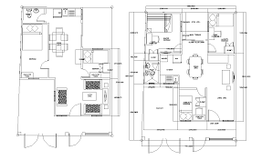 Two Y House Layout Plan Autocad