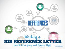 writing a job reference letter with