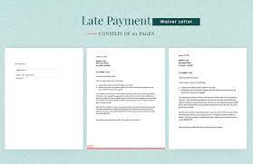 late payment waiver letter in pdf word