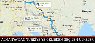 Almanya'dan türkiye'ye en kısa yoldan nasıl gidilir? Almanya Dan Turkiye Ye Gelirken Hangi Ulkelerden Gecilir