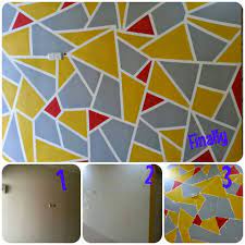Bau cat yang baru diaplikasikan di tembok sangat menyengat? Info Terkini 27 Cat Dinding Corak Geometri