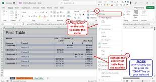 pivot table in powerpoint here s how