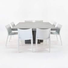 The look of the set is fantastic and the table is great and sturdy. Square Raw Concrete Dining Table And Chairs Set Design Warehouse Nz