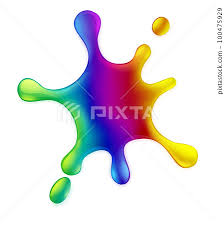 Paint Splash Rainbow Color Splat Design