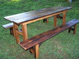 Reclaimed Barn Wood Picnic Table